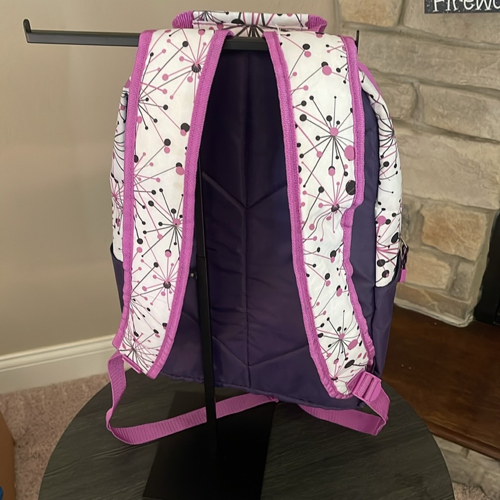 Eastsport White and Purple Backpack - Picture 8 of 11